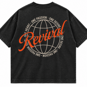 GLOBE TEE - WASHED BLACK